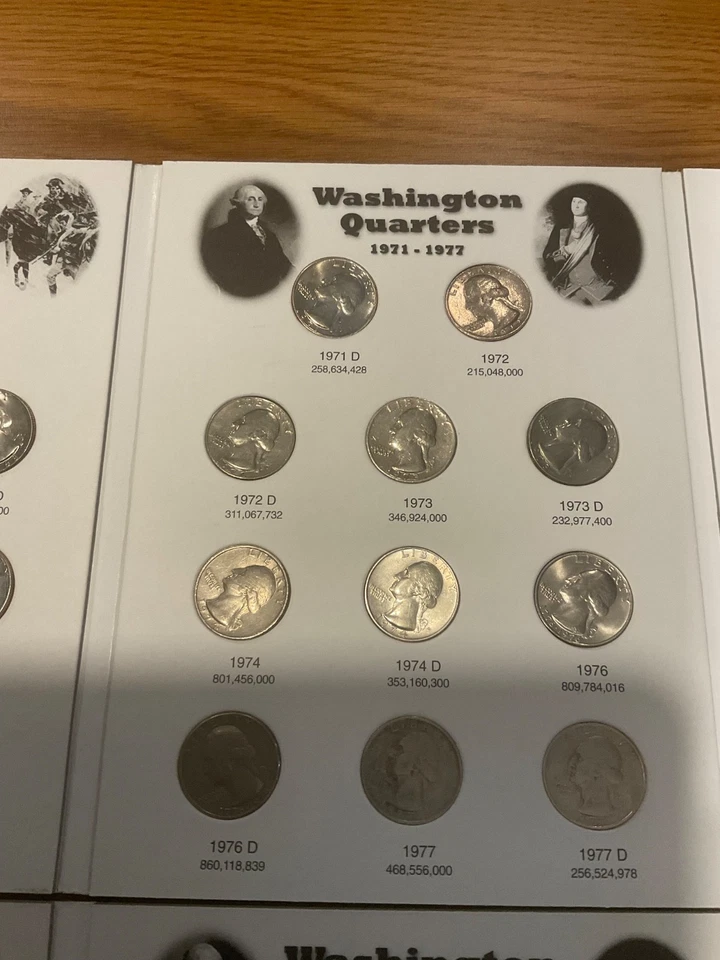 Lavado P&D 1965-1998. JUEGO COMPLETO DE 63 MONEDAS DE CUARTO CIRC/UNC. ÚLTIMO ÁGUILA REVERSO Foto 3 de 4