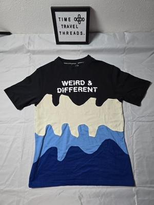 Size L - Weird & Different T-Shirt Ice Cream Blue T-Shirt