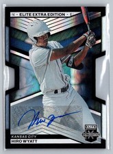 2023 Panini Elite Extra Edition #143 Hiro Wyatt AU SN 149/399 Die-Cut