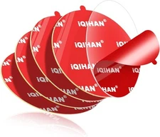 5pcs Sticky Adhesive Pads for Car Phone Mount, 2.76"/70mm, Transparent 