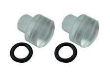 Moroso 65226 Carburetor Fuel Bowl Plug Holley Clear Sight Plug 2pcs W O-rings