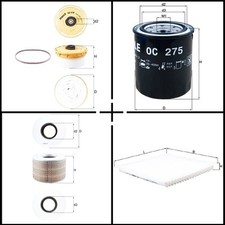 Knecht Filterset, Inspektionspaket für Toyota LAND CRUISER Pick-up (_J7_ _JL7_)