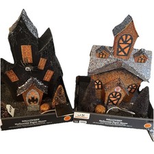 Halloween Glitter Lighted Haunted Houses