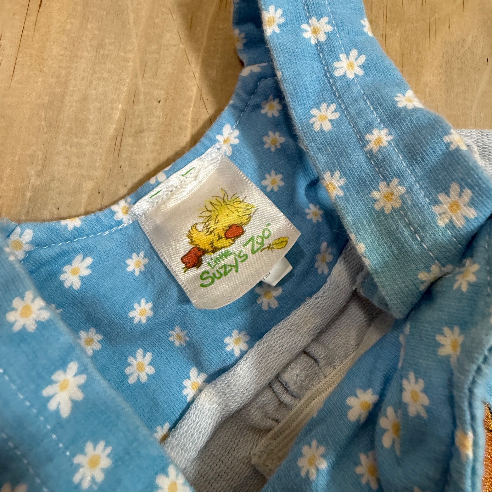 Vintage Little Suzys Zoo One Piece Romper Floral Embroidered Suzy Ducken 3/6m