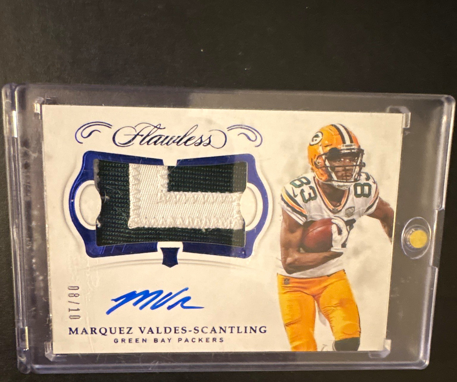 Marquez Valdes-Scantling Panini Flawless Rookie Patch Autographs #MV Base