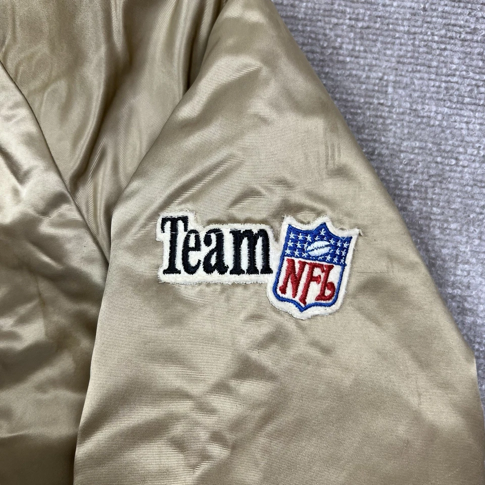 Vintage Chalk Line San Francisco Forty Niners Satin Bomber Jacket Mens XL 49ers - Image 4 of 4