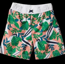ixtreme Boy's Tropical Leaves Swim Trunks