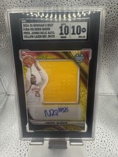 2024-25 Bowman University Best - Prospect Jumbo Relic Autographs Derik Queen...