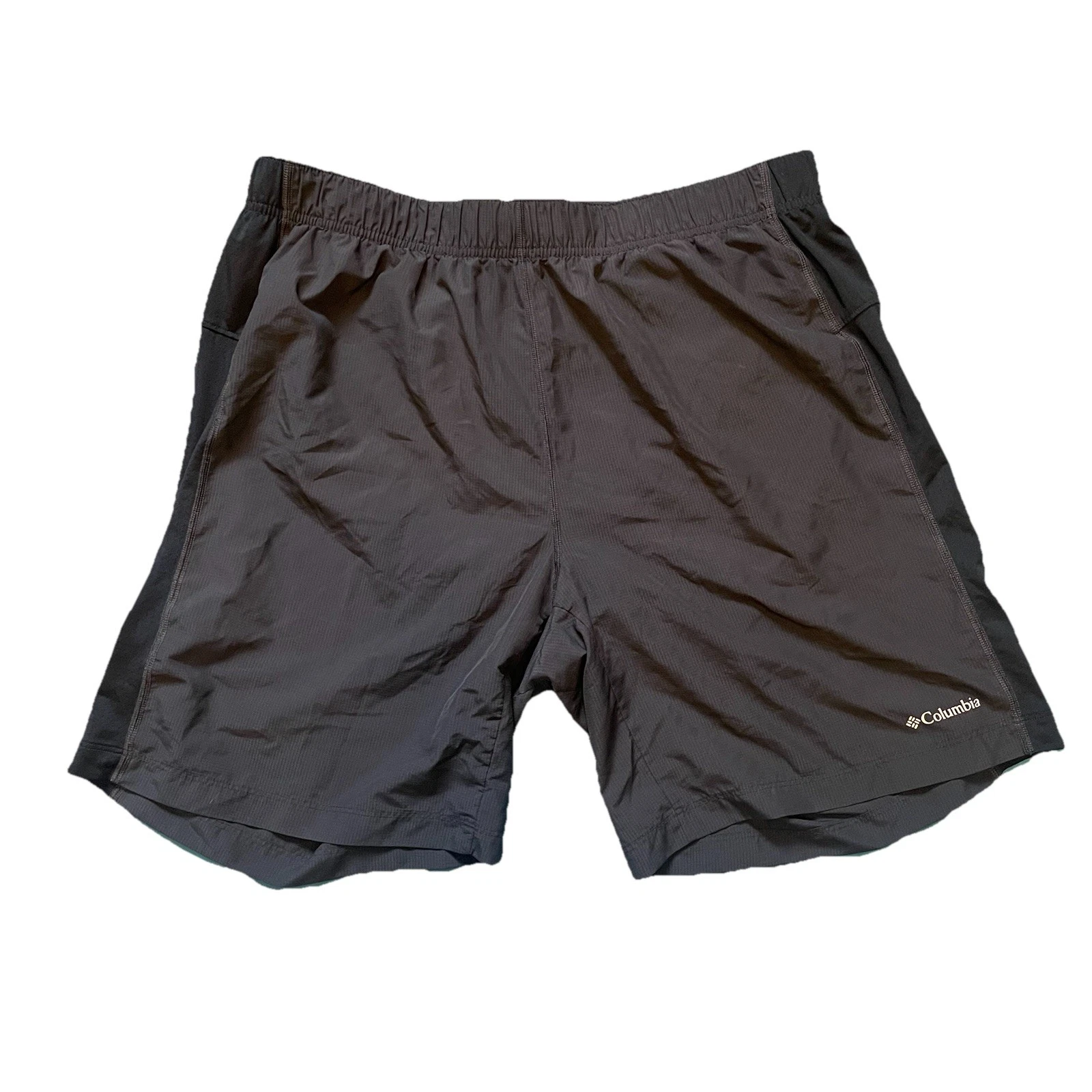 Men’s Columbia Lined Shorts Size Large Black Hiking Swimming Outdoors
