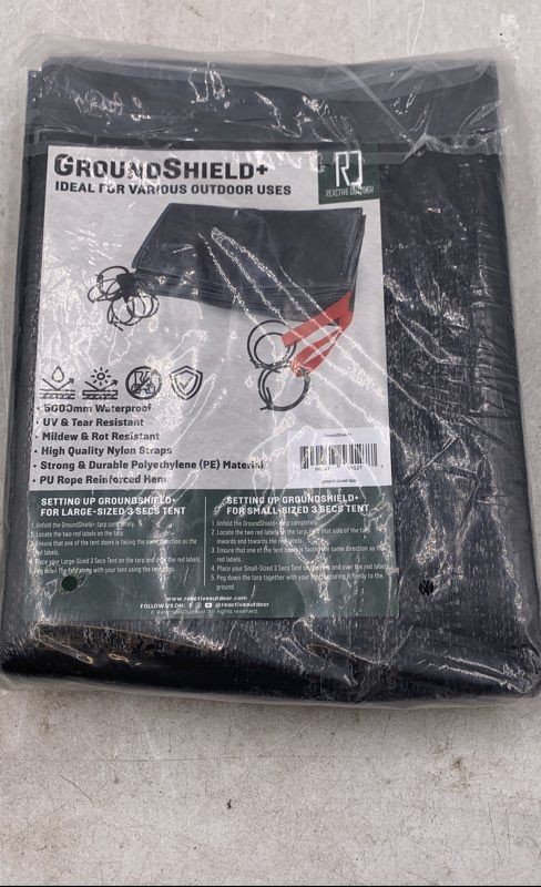 Reactive Outdoor GroundShield+ 5000mm Waterproof For Small Size 3 Secs Tent Tarp