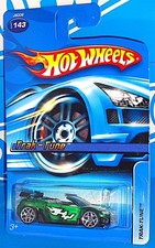 Hot Wheels 2006 Mainline Release #143 Trak-Tune Clear Green w/ Y5s