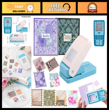 Large Rectangular Stamp Punch 1.25x1.5" Lever Action Paper Punch for Crafts