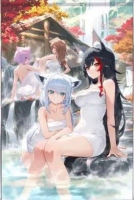 C105 Hololive Hololive Gamers Onsen B2 Wandteppich Neu aus Japan