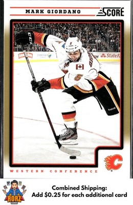 2012-13 Score #97 Mark Giordano Gold Rush Calgary Flames