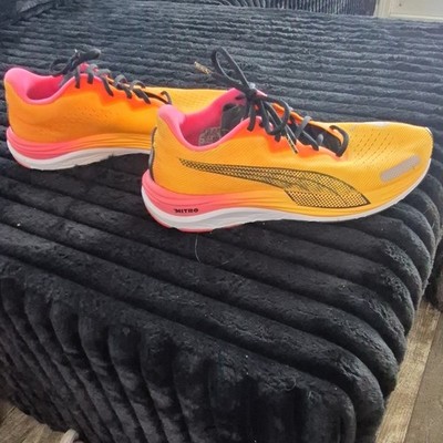 PUMA NITRO 195337-12 Men's Running Shoes Orange Pink Mesh US 9.5 EUR 42.5
