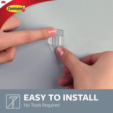 Command Clear round Cord Clips, 4 Clips and 5 Adhesive Strips, Transparent -... 1.98 per strip