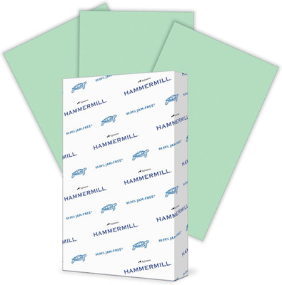 Colored Paper, 20 lb Green Printer Paper, 8.5 x 14 - Made in the USA 500 Sheets