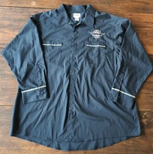 Western Global Airlines Wear Guard Employee Button Up Uniform Shirt 2XL