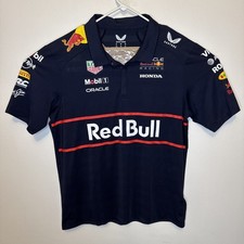 Oracle Red Bull Racing F1 Men's Replica Team Polo Shirt  Navy  2025 Sz XL.  