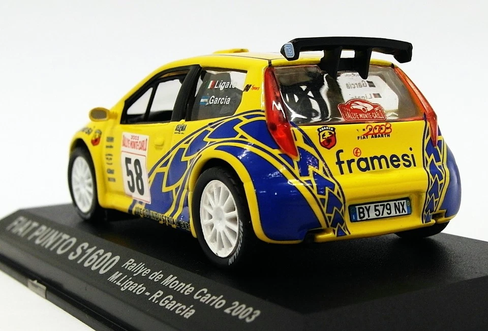 Altaya escala 1/43 AL01419A - Fiat Punto S1600 - Rally Montecarlo 2003 Foto 2 de 4