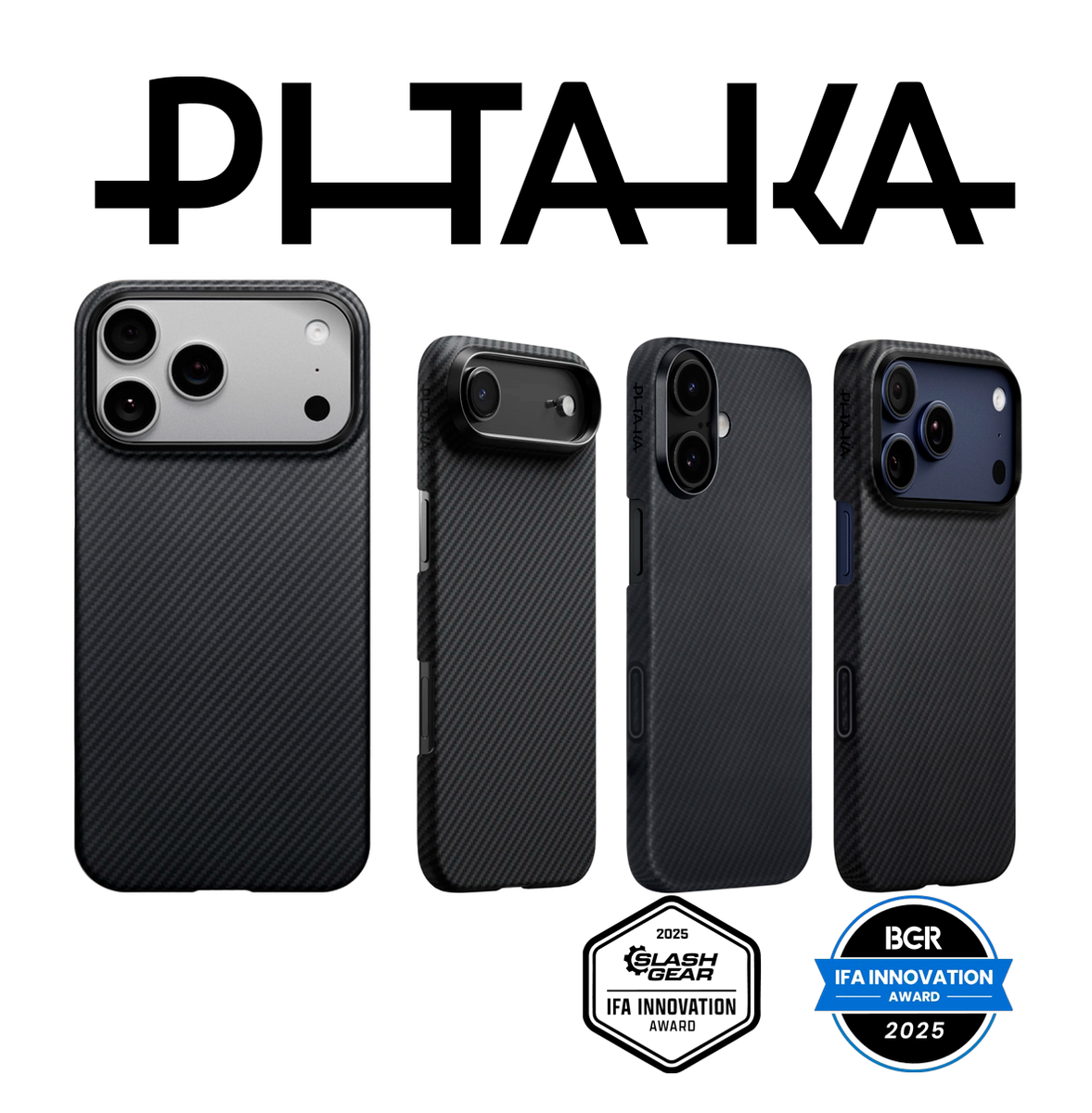 Pitaka Ultra-Slim Case Aramid Fiber Woven Carbon Apple iPhone 17