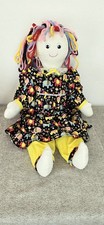 Handmade 27" Ragdoll With Multicoloured Wool Hair 