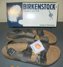 New with Box Birkenstock Milano Habana Oiled Leather Regular Width 11