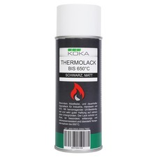 KOKA Thermolack schwarz bis 650°C hitzebeständig UV Schutz KFZ Auspuff Lack