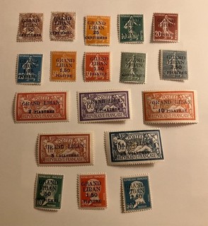 Lebanon Liban 1924 "Grand Liban" Complete Set Mint Hinged