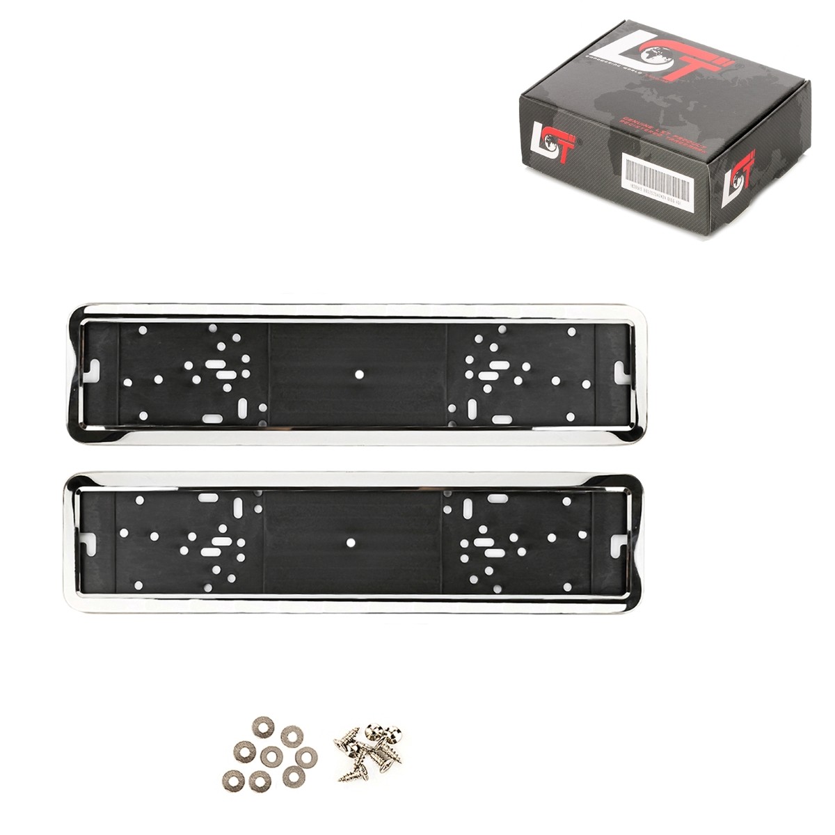 2x License Plate Holder Vehicle Number Plate Mounting Chrome Colors for DAIMLER
