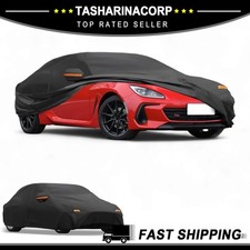 Car Cover All Weather For Subaru Brz Black 190t-pu With Left Zipper New