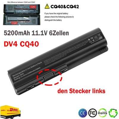 Akku Für HP Pavilion DV4 DV5 DV6 CQ60 CQ61 Series 484170-001 497694-001 5200mAh