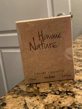 Yves Rocher Homme Nature Eau De Toilette 2.5 fl.oz. Vintage Discontinued Sealed!
