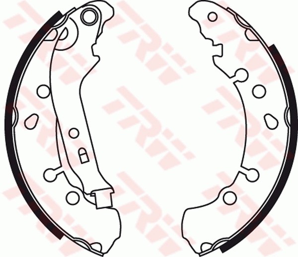 Bremsbackensatz TRW GS8778 FüR Toyota Yaris Daihatsu Charade KSP130_ KSP130 GPL-image