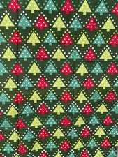 Christmas Trees Holiday Fabric Quilts New Festive Dots Joann Crafts Cotton 2 yds