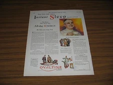 1928 Print Ad Ovaltine All-Day Energy Drink Doctors Recommend Wander Chicago,IL