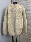 Batavia Terra Imports 100% Wool Cable Knit Fisherman Sweater Men's L/XL