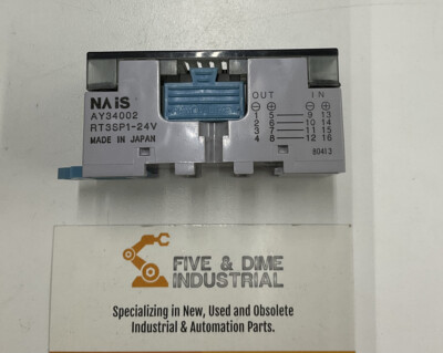 Nais AY34002 RT3SP1-24V Relay Unit Din Mount 