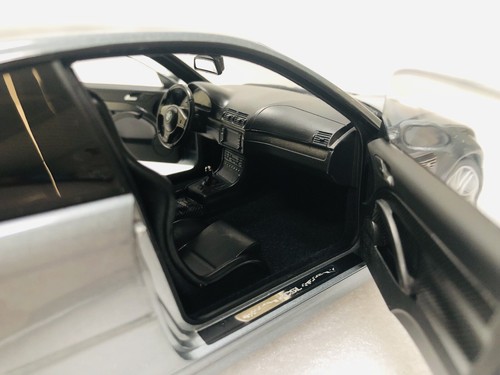 1/18 Norev 2003 BMW M3 CSL E46 Grey Metallic Diecast With Opening Limited - Picture 16 of 24