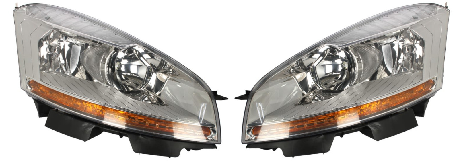 Phare avant gauche et droit H7/H1 Citroën C4 Picasso 2006-2010 en polycarbonate