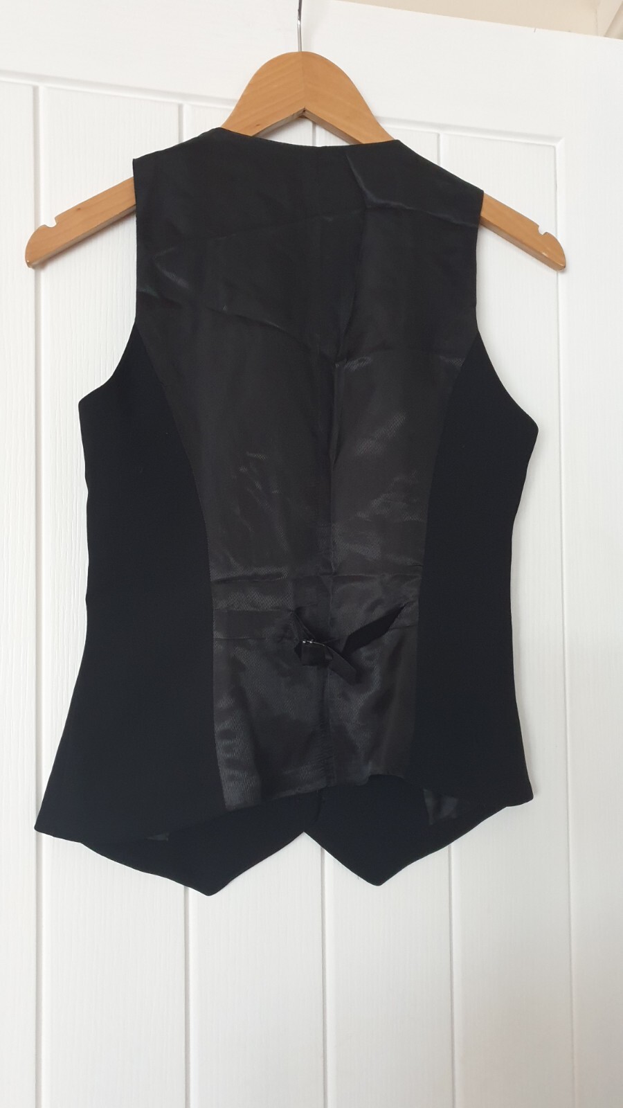 WALLIS Women's Black Waistcoat, Tailored Fitted Lined, Size 8 Y2K RRP £
