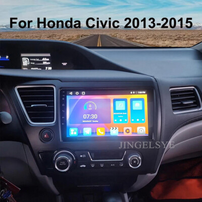 For Honda Civic 2013-2015 GPS WIFI 32GB Android12 Apple Carplay Car Stereo Radio