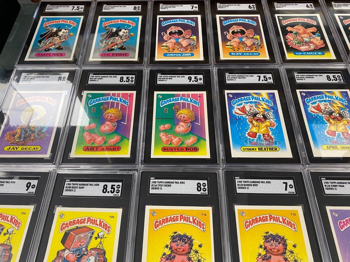 1985 Garbage Pail Kids Series 1 GPK 80 cards SGC Graded, 13 9-10