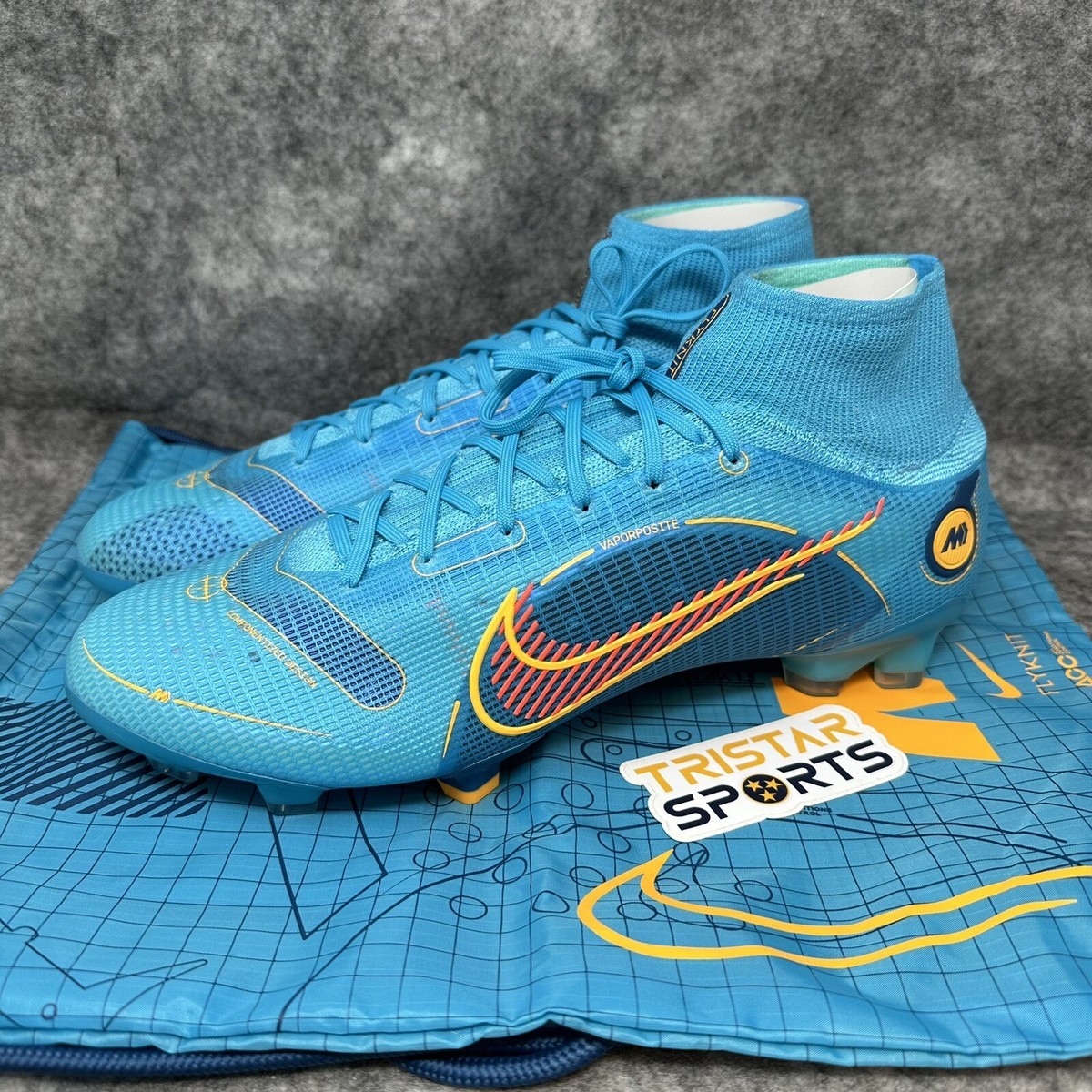 Nike Mercurial Superfly 8 Elite FG Soccer Cleat Mens 13 Blue