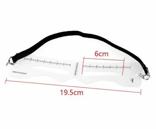 Stirn Augenbrauen-Schablone wiederverwendbar 12 Vorlagen perfekte Form - Bild 4 von 4