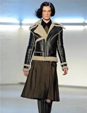 Vintage Aviator Leather Sheepskin Jacket