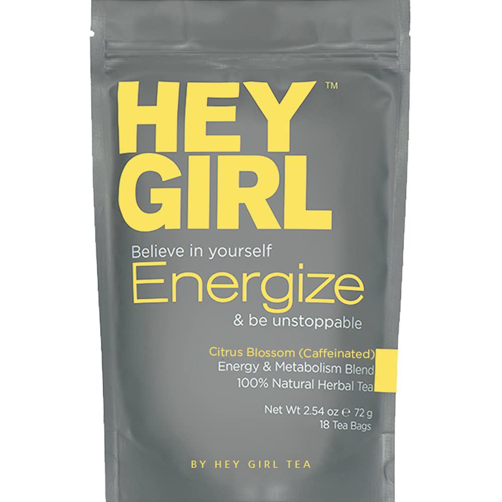 Energize Tea Blend with Yerba Mate & Ginger - Caffeinated Herbal Tea Bags