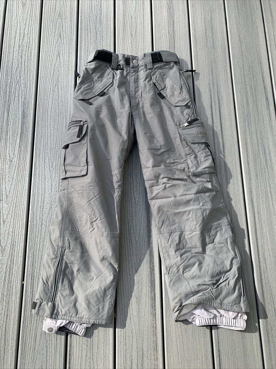 Turbine Boy's Sz M Insulated Snow Ski/Snowboard Pants~Gray~