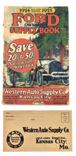 1924-1925 Ford Owners Supply Book Western Auto Supply Kansas City With Mailer