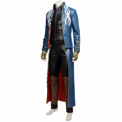 Devil May Cry 3 Vergil Cosplay Kostium Męski Strój Halloween Wykonany na zamówienie - Zdjęcie 5 z 5
